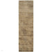 Blade Modern Plain Distressed Shimmer Hand-Woven Textured Silky Viscose Flatweave Mocha Runner