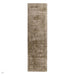 Blade Modern Plain Distressed Shimmer Hand-Woven Textured Silky Viscose Flatweave Mocha Runner