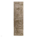 Blade Modern Plain Distressed Shimmer Hand-Woven Textured Silky Viscose Flatweave Mocha Runner