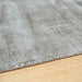 Blade Modern Plain Distressed Shimmer Hand-Woven Textured Silky Viscose Flatweave Moleskin Rug