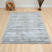 Blade Modern Plain Distressed Shimmer Hand-Woven Textured Silky Viscose Flatweave Moleskin Rug