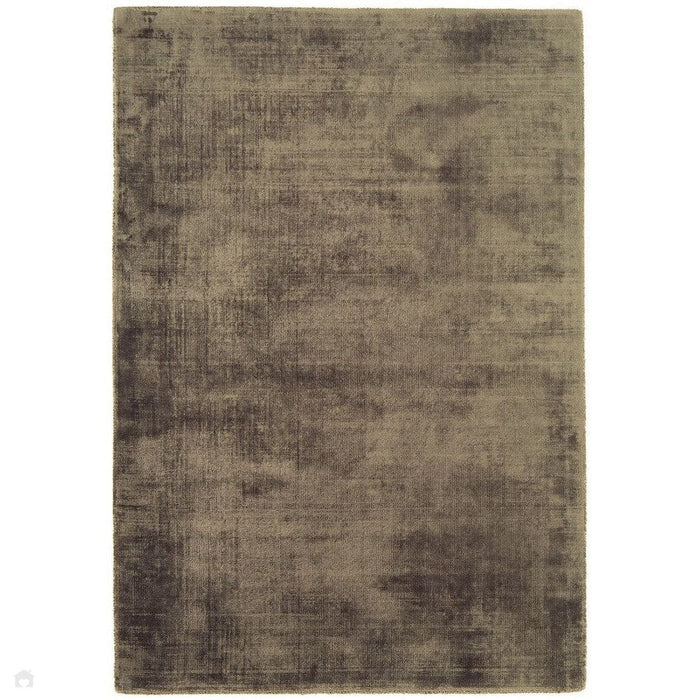 Blade Modern Plain Distressed Shimmer Hand-Woven Textured Silky Viscose Flatweave Moleskin Rug