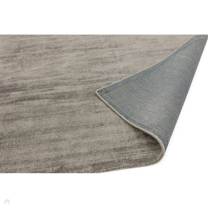 Blade Modern Plain Distressed Shimmer Hand-Woven Textured Silky Viscose Flatweave Moleskin Rug