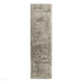 Blade Modern Plain Distressed Shimmer Hand-Woven Textured Silky Viscose Flatweave Moleskin Runner