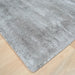 Blade Modern Plain Distressed Shimmer Hand-Woven Textured Silky Viscose Flatweave Moleskin Runner