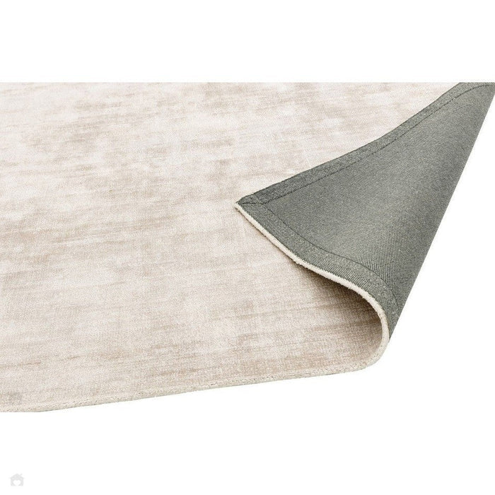 Blade Modern Plain Distressed Shimmer Hand-Woven Textured Silky Viscose Flatweave Putty Rug