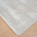 Blade Modern Plain Distressed Shimmer Hand-Woven Textured Silky Viscose Flatweave Putty Runner