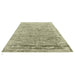 Blade Modern Plain Distressed Shimmer Hand-Woven Textured Silky Viscose Flatweave Sage Rug