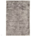 Blade Modern Plain Distressed Shimmer Hand-Woven Textured Silky Viscose Flatweave Silver Rug