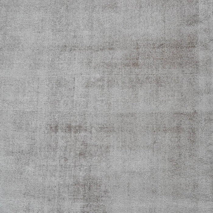 Blade Modern Plain Distressed Shimmer Hand-Woven Textured Silky Viscose Flatweave Smoke Rug