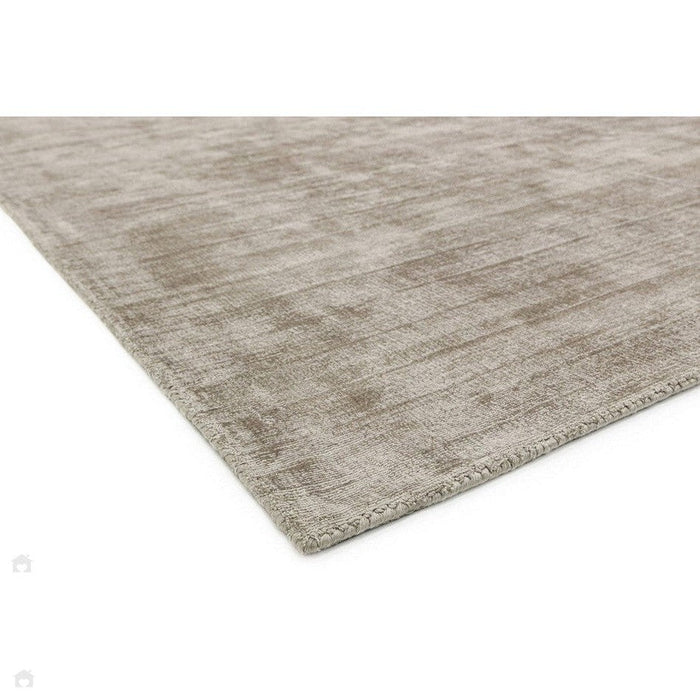 Blade Modern Plain Distressed Shimmer Hand-Woven Textured Silky Viscose Flatweave Smoke Rug