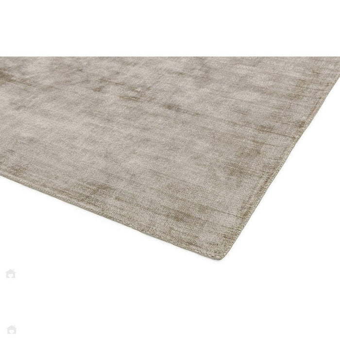 Blade Modern Plain Distressed Shimmer Hand-Woven Textured Silky Viscose Flatweave Smoke Rug