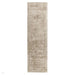 Blade Modern Plain Distressed Shimmer Hand-Woven Textured Silky Viscose Flatweave Smoke Runner