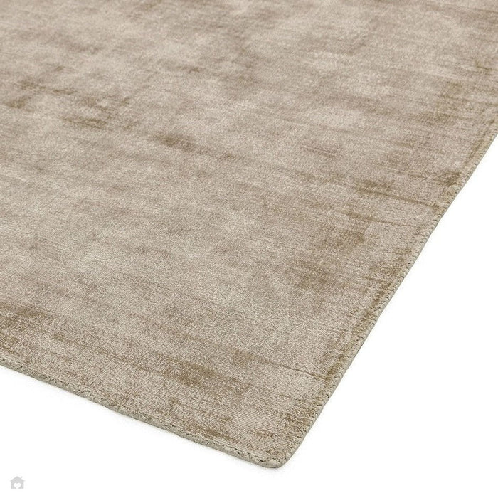 Blade Modern Plain Distressed Shimmer Hand-Woven Textured Silky Viscose Flatweave Smoke Runner