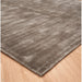 Blade Modern Plain Distressed Shimmer Hand-Woven Textured Silky Viscose Flatweave Smoke Runner