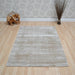 Blade Modern Plain Distressed Shimmer Hand-Woven Textured Silky Viscose Flatweave Soft Gold/Beige Rug