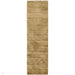 Blade Modern Plain Distressed Shimmer Hand-Woven Textured Silky Viscose Flatweave Soft Gold/Beige Runner