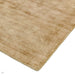 Blade Modern Plain Distressed Shimmer Hand-Woven Textured Silky Viscose Flatweave Soft Gold/Beige Runner