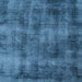 Blade Modern Plain Distressed Shimmer Hand-Woven Textured Silky Viscose Flatweave Teal Runner