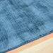 Blade Modern Plain Distressed Shimmer Hand-Woven Textured Silky Viscose Flatweave Teal Runner