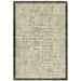 Blade Slim Border Modern Plain Distressed Shimmer Hand-Woven Textured Silky Viscose Flatweave Sage/Olive Green Border Rug