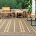 Blake Charcoal Striped Indoor Outdoor Area Rug 152x244 cm