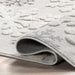 Blanche Snowflake Tasseled Area Rug 120x180 cm Light Grey