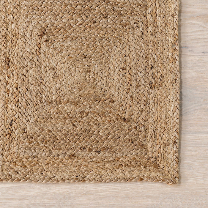 Bleached Jute Trellis Area Rug Natural 160 cm x 230 cm