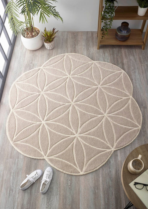 Bloom Grey Round Rug