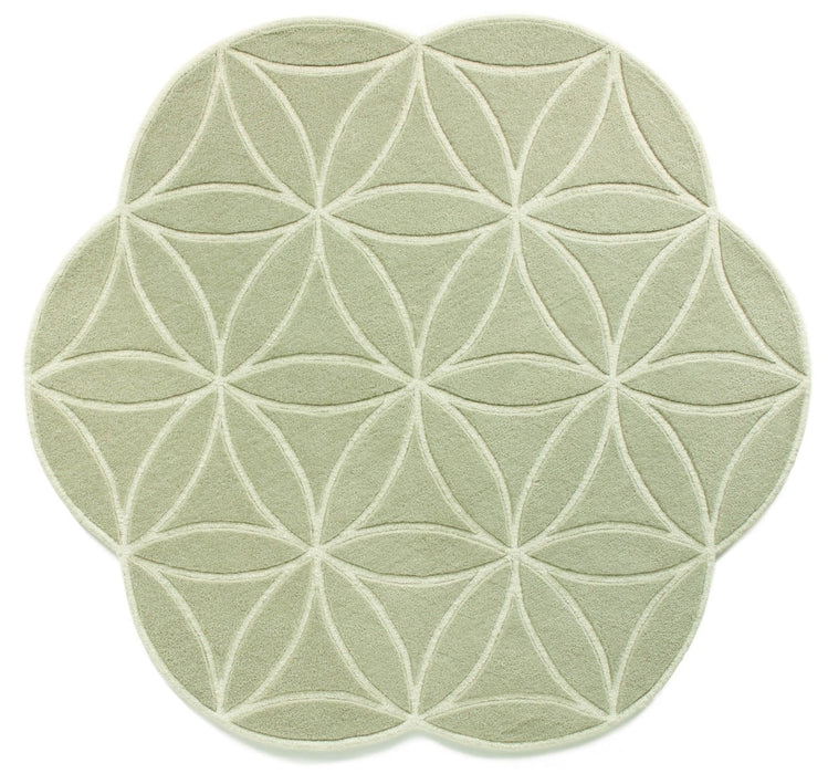 Bloom Soft Green Round Rug