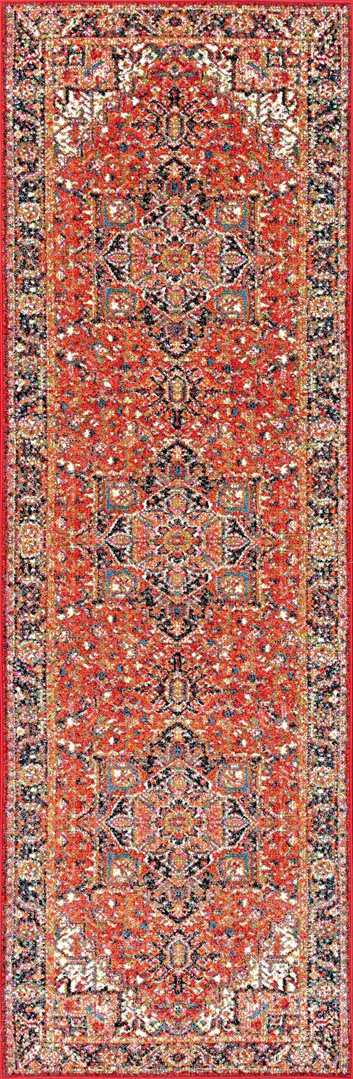 Blossom Emblem Area Rug 120x180 cm Dark Orange