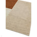 Blox Modern Plain Geometric Hand-Woven Textured Low-Pile Wool Copper/Beige/Cream Rug