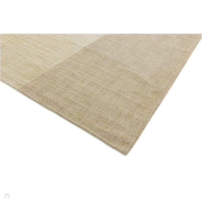 Blox Modern Plain Geometric Hand-Woven Textured Low-Pile Wool Copper/Beige/Cream Rug