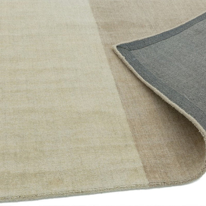 Blox Modern Plain Geometric Hand-Woven Textured Low-Pile Wool Copper/Beige/Cream Rug