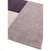 Blox Modern Plain Geometric Hand-Woven Textured Low-Pile Wool Heather/Purple/Grey Rug