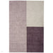 Blox Modern Plain Geometric Hand-Woven Textured Low-Pile Wool Heather/Purple/Grey Rug