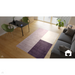 Blox Modern Plain Geometric Hand-Woven Textured Low-Pile Wool Heather/Purple/Grey Rug