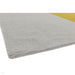 Blox Modern Plain Geometric Hand-Woven Textured Low-Pile Wool Mustard Yellow/Silver/Grey Rug