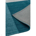 Blox Modern Plain Geometric Hand-Woven Textured Low-Pile Wool Teal/Grey Rug