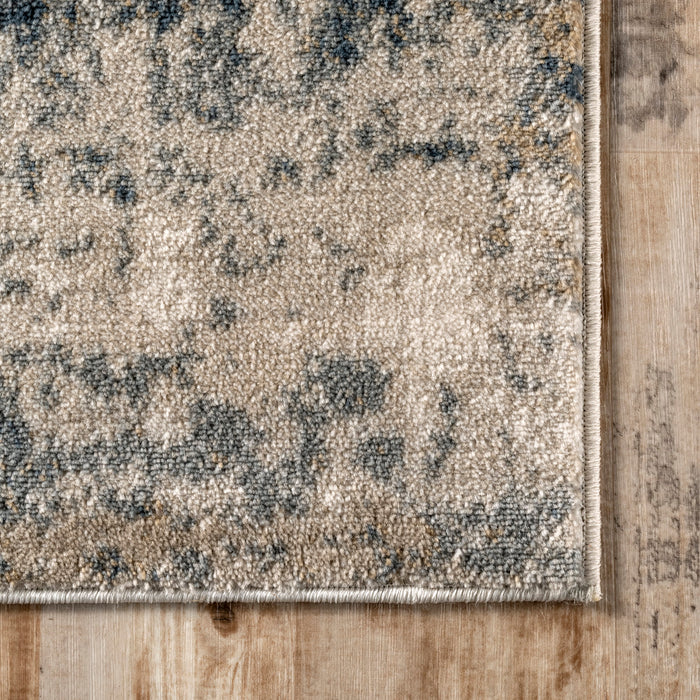 Blue Abstract Mottled Area Rug 160x230 cm