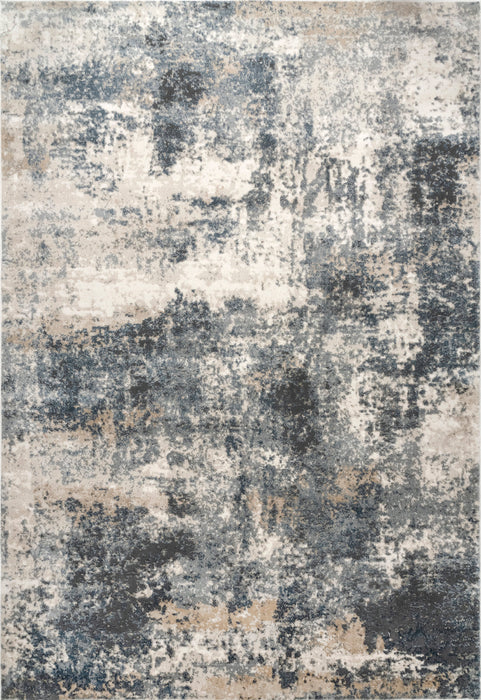 Blue Abstract Mottled Area Rug 160x230 cm