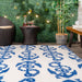 Blue Anchors Indoor Outdoor Area -matto 160cm X 230cm