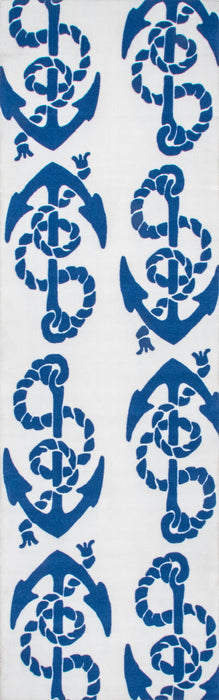 Blue Anchors Indoor Outdoor Area -matto 160cm X 230cm