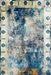 Blue Area Rug with Elegant Design and Soft Fibers