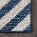 Blue Chevron Stripes Area Rug 120x180 cm