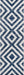 Blue Chevron Stripes Area matto 150cm