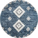 Tappeto a pelo lungo Totem Blue Diamond con nappe 120x180 cm