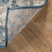 Blue Distressed Medallion Area Rug 120x180 cm