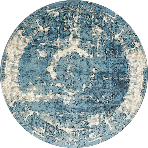 Blue Distressed Medallion Area Rug 120x180 cm