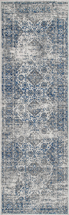 Blue Durable Synthetic Area Rug